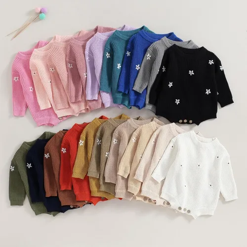 Miniatura 6 de Douhoow Suéter de punto para bebé, sudadera de punto para bebé, niña, niño, sudadera para otoño e invierno