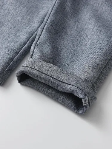 Miniatura 49 de Conjunto de pantalones para bebé, camisa de manga larga + pantalones + corbatín + tirantes, trajes de caballero para niños pequeños