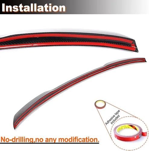 Miniatura 6 de Alerón de maletero de fibra de carbono real G11 para BMW Serie 7 G11 G12 740i 750i Sedan 4 puertas 2016-2022 Tapa trasera para maletero Highkick