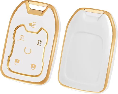 Miniatura 13 de Funda para llavero de automóvil compatible con GMC, funda para llavero compatible con Chevy Suburban Silverado GMC Sierra Terrain Acadia 1500 2500HD