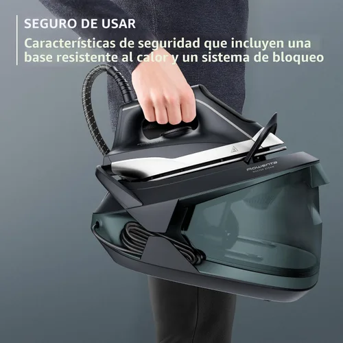 Miniatura 5 de Rowenta Plancha de Vapor para Ropa Estación de Vapor Master, Plancha Profesional para Ropa con Suela de Acero Inoxidable, 57 Oz, 400 Orificios