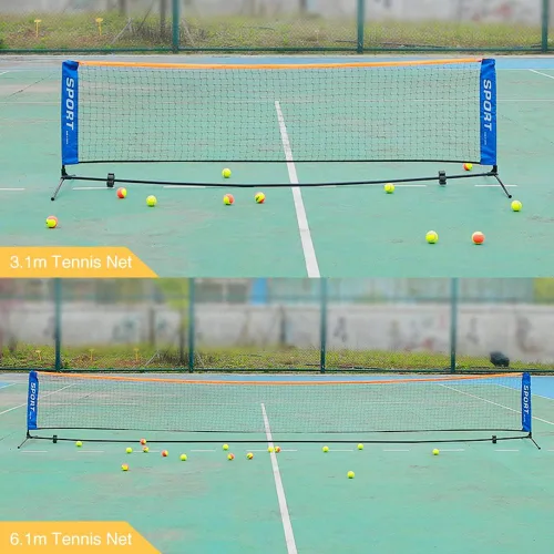 Miniatura 8 de Red de bádminton portátil, red de tenis de bádminton plegable para interior y exterior, patio, playa, redes deportivas para tenis, bádminton