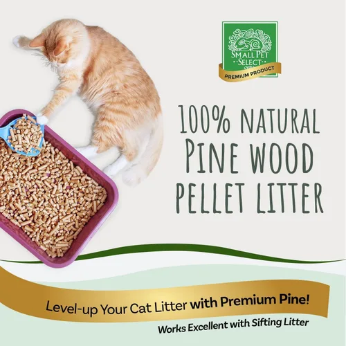Miniatura 2 de Small Pet Select Arena peleada de pino prémium para gatos, arena 100% natural para gatitos, no se aglutina, sin rastreo de bajo polvo, diseñada