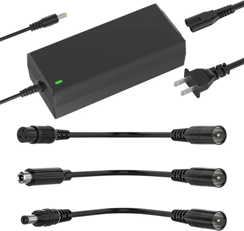 Cargador de scooter 42V 2A 4 en 1 conector extraíble para 36V Pocket Mod, batería de litio deportiva compatible con GOTRAX, Ninebot, Hiboy cargador