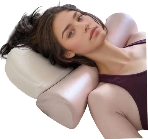 Miniatura 2 de 2 almohadas para aliviar el dolor de cuello, almohada ergonómica de espuma viscoelástica para el dolor de cuello con diseño de contorno
