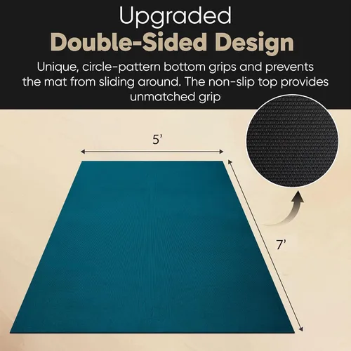 Miniatura 3 de Gorilla Mats Esterilla de Yoga Premium Grande – 6 x 4 pies, 7 x 5 pies (8mm) extra gruesa y ultra cómoda, antideslizante, esterilla de ejercicio