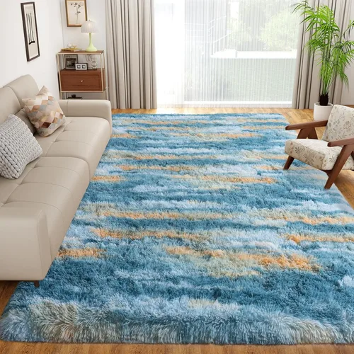Miniatura 126 de Dssimo - Alfombra superesponjosa para la habitación, alfombra de área moderna, pequeña, suave y acogedora de felpa para niños, niñas y adolescentes