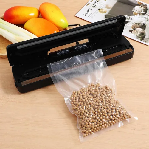 Miniatura 2 de Sellador al vacío: Máquina selladora al vacío de ahorro de alimentos, sellador automático de alimentos con un solo toque de 75 kpa, sella en 10-20