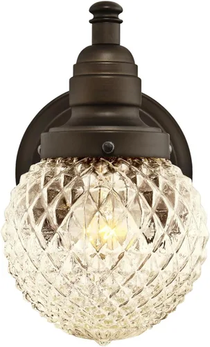 Miniatura 2 de Westinghouse Lighting 6313700 Eddystone - Accesorio de pared para exteriores con sensor de atardecer a amanecer, acabado de bronce aceitado