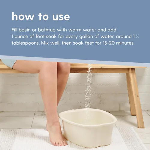 Miniatura 7 de M3 - Remojo muscular para pies doloridos, 16 onzas, relajante y exfoliante, baño de sal marina de magnesio para pies cansados, irritados