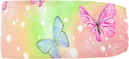Miniatura 5 de Juego de ropa de cama para cuna de 3 piezas, edredón de guardería con estampado de mariposas en acuarela, sábana y falda para bebés niños y niñas