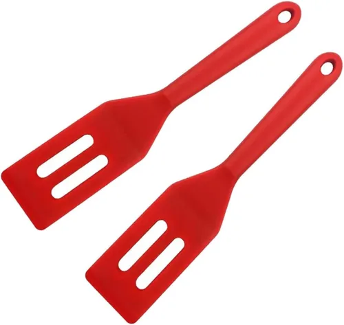 Miniatura 8 de Juego de 2 espátulas de silicona, mini espátulas pequeñas y flexibles para brownie para utensilios de cocina antiadherentes, perfecto para cocinar