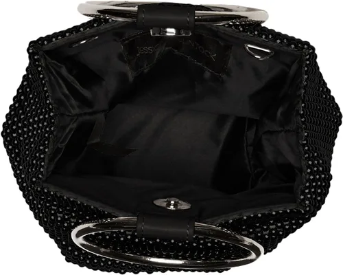Miniatura 6 de Jessica McClintock Womens Gwen bola malla Anillo Wristlet Pouch Embrague