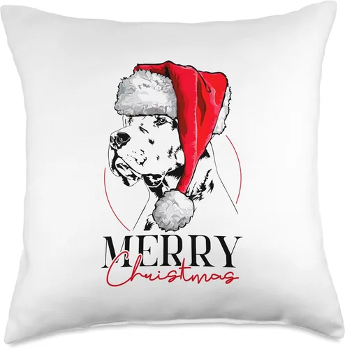 Miniatura 4 de Funny Santa Dogo Argentino Merry Christmas dog mom dog Throw Pillow