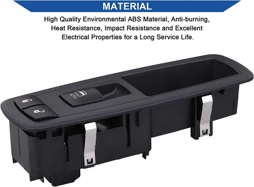 Miniatura 5 de Obaee Interruptor de elevalunas eléctrico para pasajeros 68086692AD compatible con Jeep Grand Cherokee 2014-2015, Dodge Durango 2011-2015, sustituye