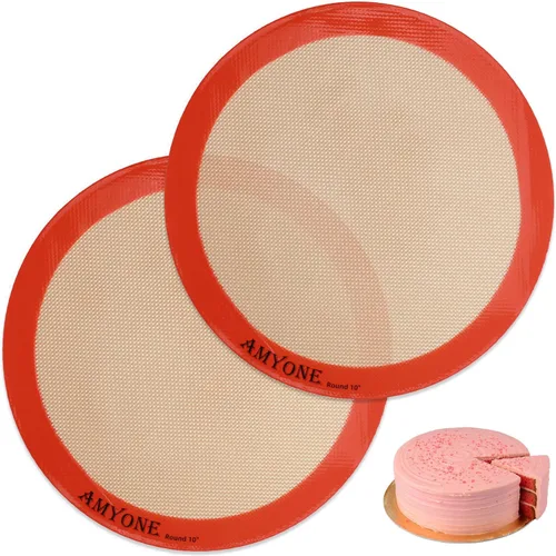 Miniatura 15 de AMYONE Alfombrilla para hornear de silicona de un cuarto, 2 piezas de alfombrillas para hornear de silicona antiadherente, hoja para galletas