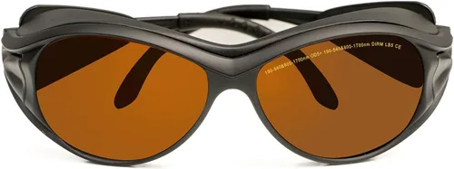 Miniatura 9 de MCWlaser 190-540nm y 800-1700nm Gafas de Seguridad Láser OD5+, Protección Yag, Láser Azul, Verde y Luz UV, Anteojos de Protección Láser para 405nm