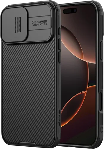 Miniatura 16 de Nillkin Funda para iPhone 16 con cubierta deslizante para cámara, [protección mejorada de lente de cámara] Funda protectora delgada a prueba