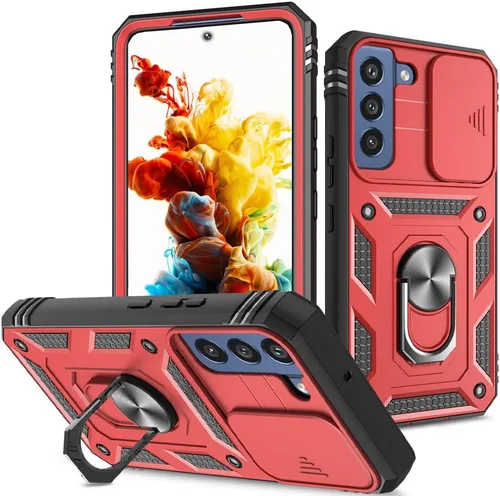 Miniatura 5 de Funda para Samsung Galaxy S22 Ultra, compatible con Samsung S22 Ultra Stand, funda protectora de cámara deslizante para Galaxy S22 Ultra, verde