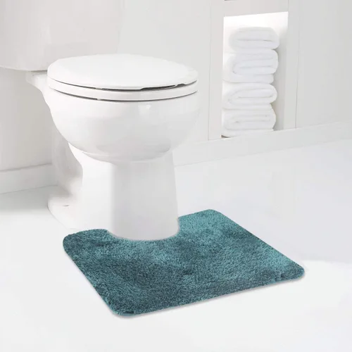 Miniatura 54 de Walensee Alfombra de baño antideslizante (16 x 24 pulgadas, color rubor) absorbente de agua, microfibra suave, lavable a máquina, alfombra de baño
