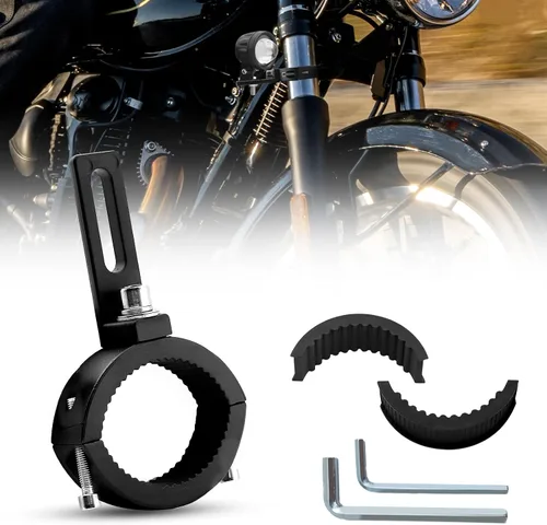 Soporte de luz para motocicleta, soportes de barra de luz, montaje de luz antiniebla de giro de motocicleta, soportes de montaje para motocicleta