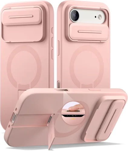 Miniatura 45 de SURITCH - Funda para iPhone 17 Pro Max con cubierta de control de cámara, cubierta para cámara y soporte ajustable, compatible con MagSafe, a prueba