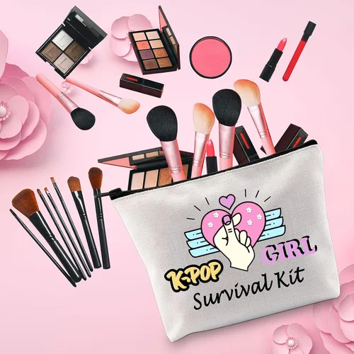 Miniatura 5 de MEIKIUP Mercancía de drama coreano Regalos de drama coreano Amante de la música coreana Bolsa de maquillaje K-drama Regalo coreano Mamá Survival Kit
