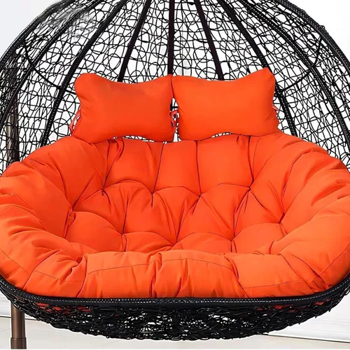 Miniatura 15 de Cojín de repuesto para silla Columpio de 2 plazas, Lavable, Grueso, Grande, de Mimbre, impermeable y resistente al sol, para balcón y patio