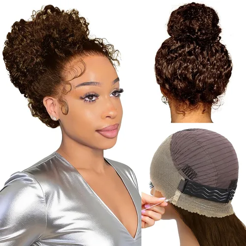 Miniatura 21 de Peluca de cabello humano estilo Bob, densidad del 220 %, pelucas de encaje frontal HD de 13 x 6 pulgadas, predepiladas, encaje transparente HD, sin
