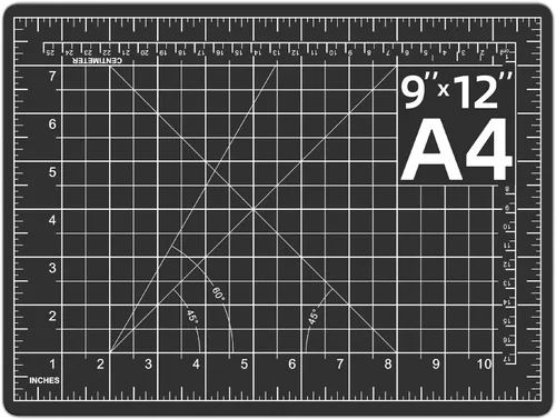 Miniatura 9 de DIYSELF Alfombrilla de corte de 8 x 6 pulgadas, alfombrilla de corte autorreparable, alfombrillas de corte rotativas A5 para manualidades, proyectos