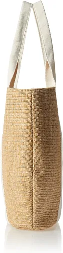 Miniatura 3 de The Drop Tracy Large Canvas Detail Straw Tote