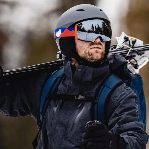 Miniatura 7 de OutdoorMaster Kelvin - Casco de esquí y snowboard para hombres, mujeres y jóvenes Gris