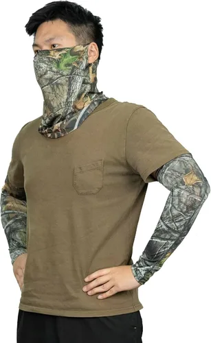 Miniatura 2 de LOOGU Sun Protection Cooling Arm Sleeves UPF 50+ Ice Silk Neck Gaiter Camo All Weather Hunting Fishing Hiking Cycling
