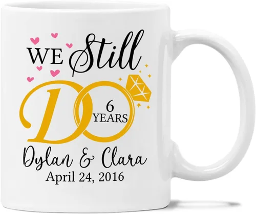 Miniatura 11 de Taza de regalo para novio/novia, regalos personalizados para agregar más amor al mundo, regalos de taza con nombre personalizado para recién