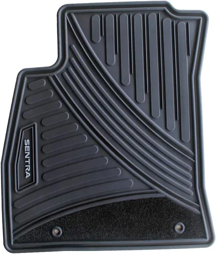 Miniatura 3 de Juego completo de alfombrillas para Nissan Sentra OEM originales para todo tipo de clima, resistentes (2014, 2015, 2016, 2017, 2018, 2019) (negro)