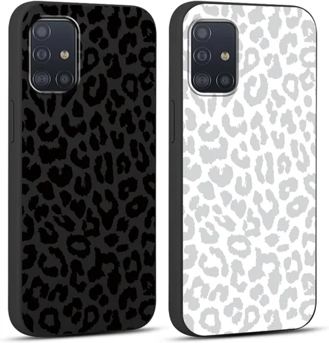 Miniatura 58 de 2 Pack Funda con lindo estampado de chita para Samsung Galaxy S22 Ultra 5G de 6.8", Fundas con patrón de leopardo de lujo, diseño de silicona suave