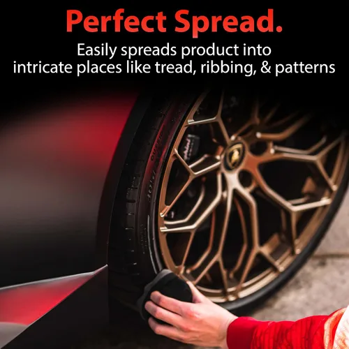 Miniatura 3 de Adam's Polishes Pro Neumático Agarre Hexagonal Aplicador - Herramienta de Esponja de Espuma para Brillo de Neumáticos y Detalles de Coche