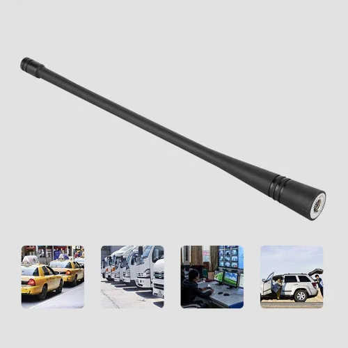 Miniatura 7 de ASHATA Antena de goma suave UHF masculina de SMA para 2 vías Radio Walkie Talkie frecuencia 400-520MHz, sola banda con información estable