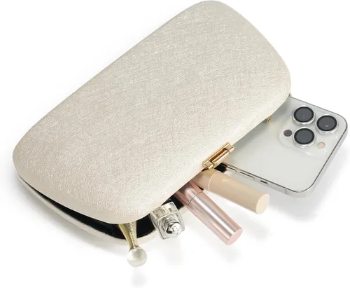 Miniatura 5 de Bolsos de mano con purpurina de SWEETV CHUNLI para mujer, elegante bolso de noche para fiestas, bodas y eventos formales