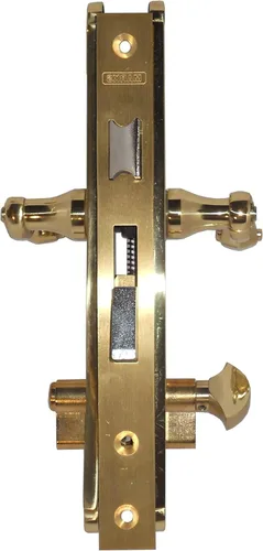 Miniatura 5 de Marks 2750B/3-R - Juego de cerraduras de embutir de línea fina de un solo cilindro para puertas de patio con respaldo de 1 pulgada