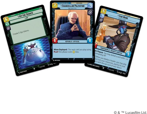 Miniatura 5 de Asmodee Star Wars: Unlimited TCG Secrets of Power Chancellor Palpatine Spotlight Deck - Baraja preconstruida de 50 cartas lista para jugar