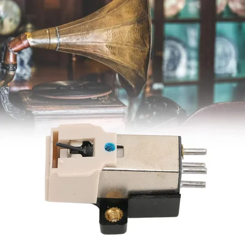 Miniatura 8 de Aguja del tocadiscos,Reemplazo de cartucho magnético alto,Aguja de reproductor de discos estéreo, Cabeza magnética para cartucho de tocadiscos