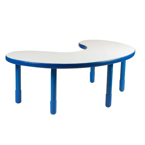 Children's Factory Baseline - Mesa para profesor/riñón, muebles de escuela en casa y sala de juegos, mesa de actividades para niños con patas de 20