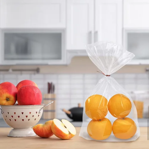 Miniatura 6 de Morepack Bolsas de Celofán de Fondo Plano, 100 Piezas 9x3x13 Pulgadas Bolsas de Celofán Transparentes de Fondo Plano para Dulces con Lazos