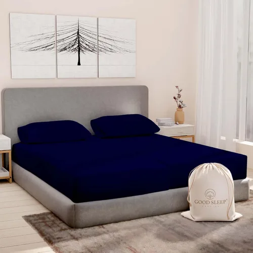Miniatura 31 de Good Sleep Bedding Juego de sábanas tamaño individual, sábanas 100% algodón egipcio, suaves, 3 piezas, cama de calidad de hotel, juego de sábanas