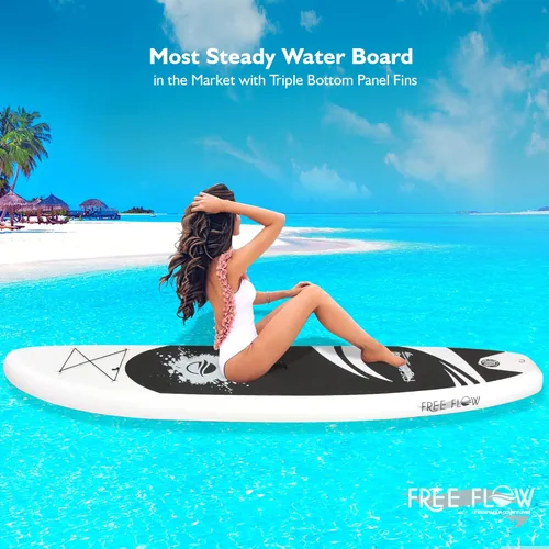 Miniatura 6 de SereneLife Tabla de Stand Up Paddle Inflable con Accesorios SUP Premium – Diseño Amplio y Estable con Almohadilla de Cubierta EVA Antideslizante Gris