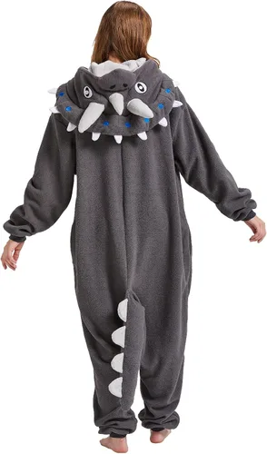 Miniatura 6 de BETIFUHOM Pijama de animal axolote unisex para adultos disfraz de Navidad de una pieza cosplay para mujeres y hombres