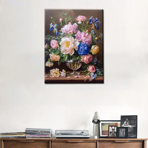 Miniatura 2 de Tucocoo Pinturas acrílicas para decoración de habitaciones, un ramo de flores, pintura por número para adultos, principiantes, estudiantes, amigos