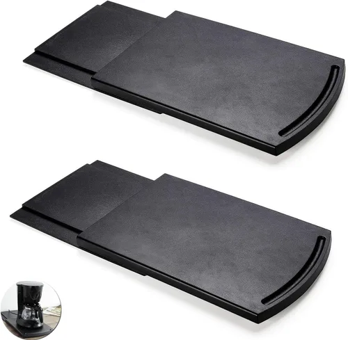 Paquete de 2 bandejas deslizantes para cafetera, 12 pulgadas para encimera de electrodomésticos deslizantes para licuadora, tostadora bajo