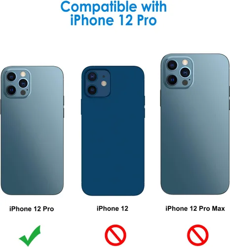 Miniatura 2 de JETech Protector de lente de cámara para iPhone 12 Pro de 6.1 pulgadas, vidrio templado 9H, transparente HD, antiarañazos, compatible con fundas,